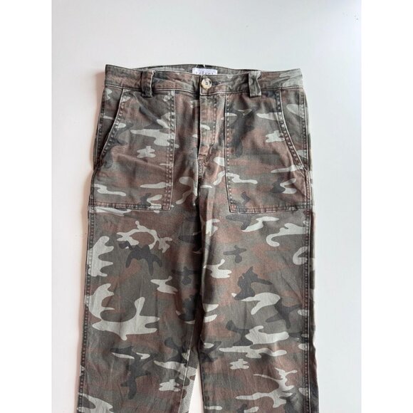 VELVET BY GRAHAM & SPENCER Ottie Camo Cotton Stretch Twill Utility Pants, Size 2 - Picture 6 of 16